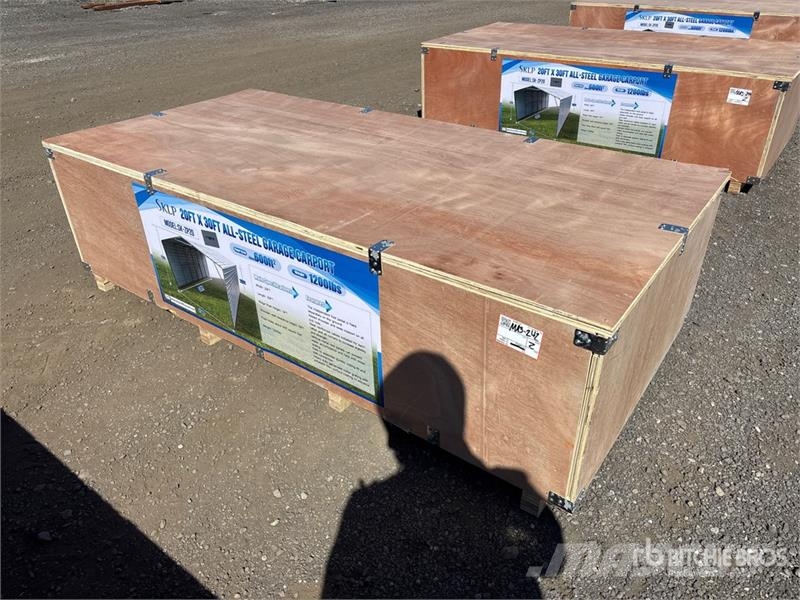 SKLP SK-ZP20 20 ft x 30 ft All-Steel Enclosed Carp Stalen constructies
