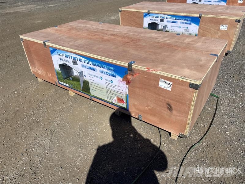  SKLP SK-ZP20 20 ft x 30 ft All-Steel Enclosed Carp Ocelové rámové budovy