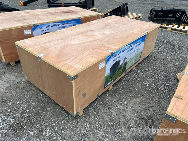  SKLP SK-ZP20 20 ft x 30 ft All-Steel Enclosed Carp Steel frame buildings