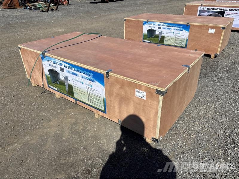  SKLP SK-ZP20 20 ft x 30 ft All-Steel Enclosed Carp Stalen constructies