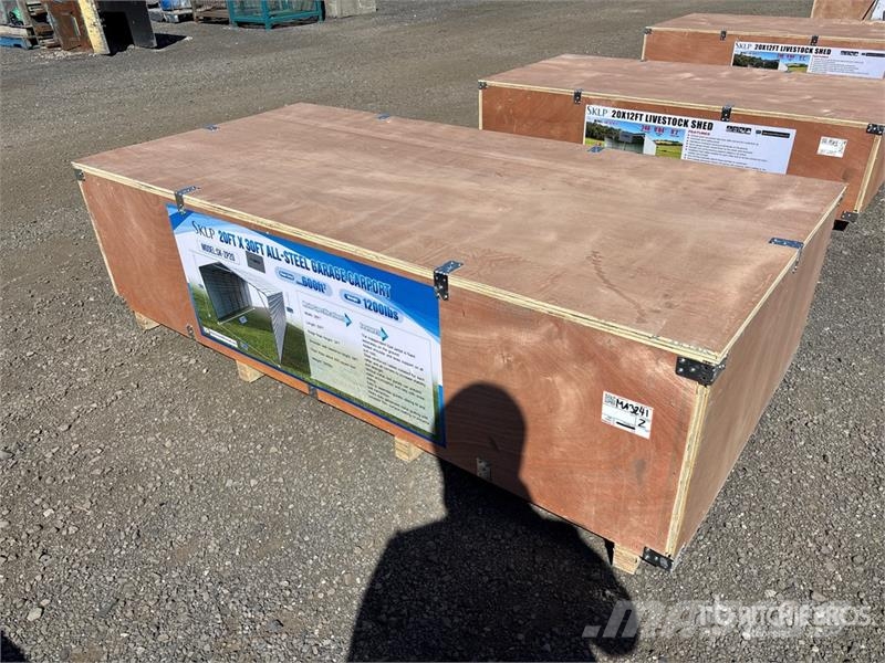 SKLP SK-ZP20 20 ft x 30 ft All-Steel Enclosed Carp Stalen constructies