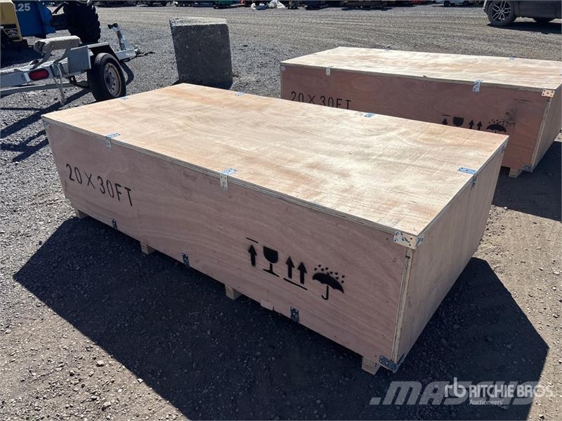 SKLP SK-ZP20 20 ft x 30 ft All-Steel Enclosed Carp Stalen constructies