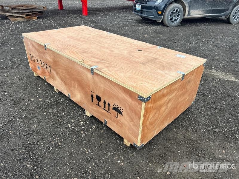SKLP SK-ZP20 20 ft x 30 ft All-Steel Enclosed Carp Teraskonstruktsiooniga ehitised