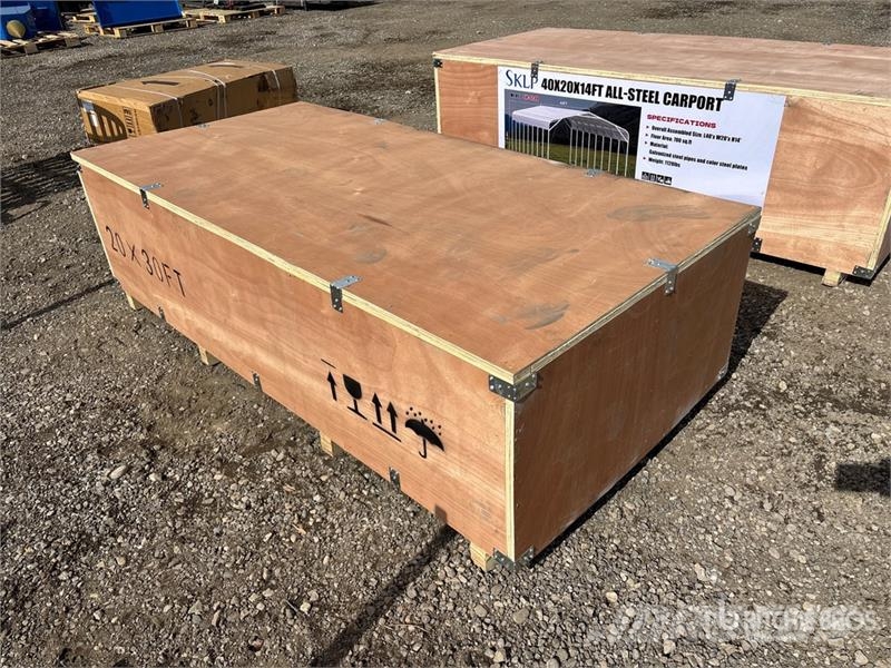 SKLP SK-ZP20 20 ft x 30 ft All-Steel Enclosed Carp Steel frame buildings