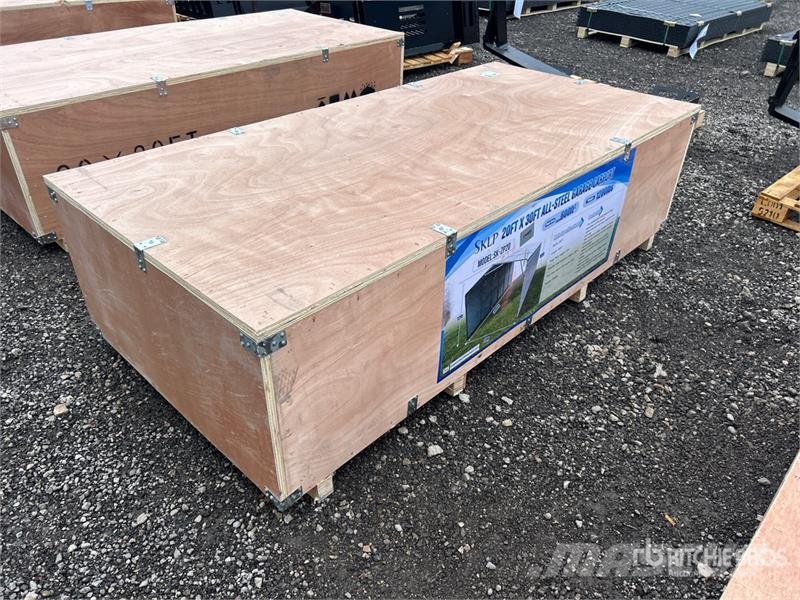 SKLP SK-ZP20 20 ft x 30 ft All-Steel Garage Carpor Acélszerkezetes épületek