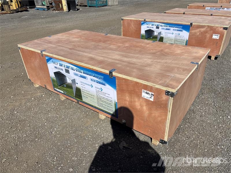 SKLP SK-ZP20 20 ft x 30 ft All-Steel Enclosed Carp Stalen constructies