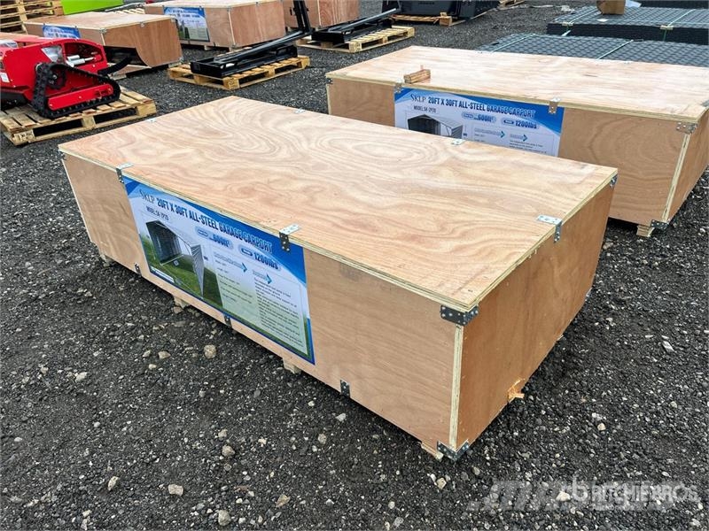 SKLP SK-ZP20 20 ft x 30 ft All-Steel Enclosed Carp Steel frame buildings