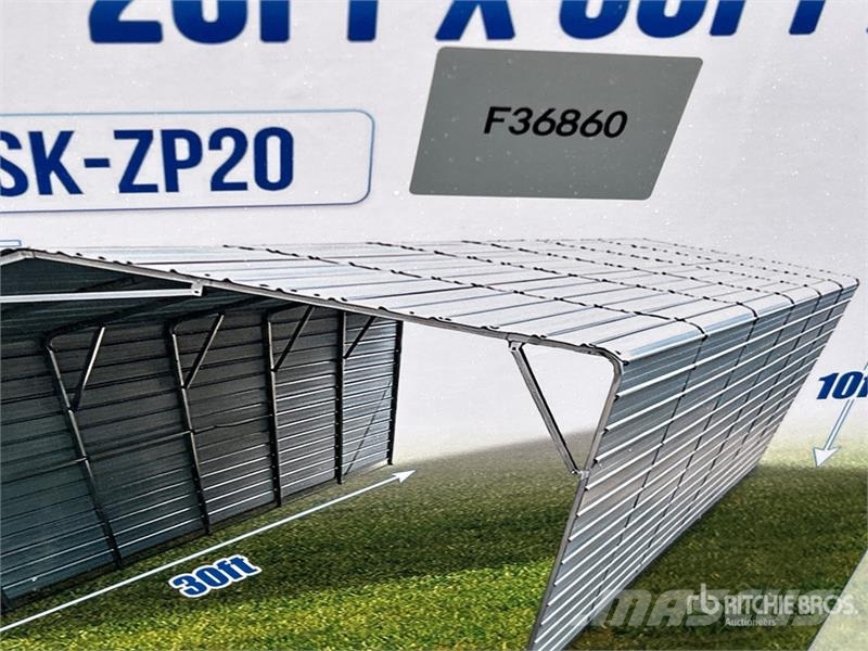  SKLP SK-ZP20 20 ft x 30 ft All-Steel Garage Carpor Čelični okviri za građevine