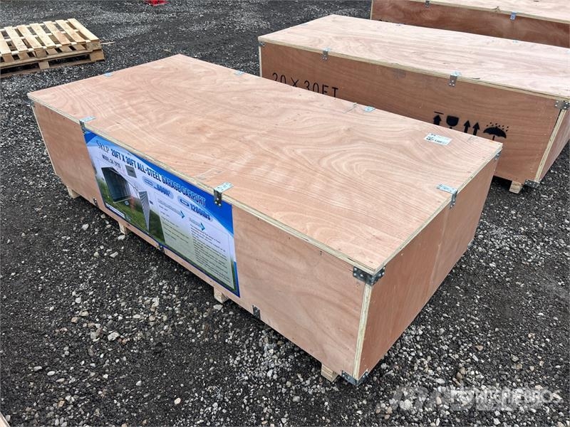 SKLP SK-ZP20 20 ft x 30 ft All-Steel Garage Carpor Acélszerkezetes épületek
