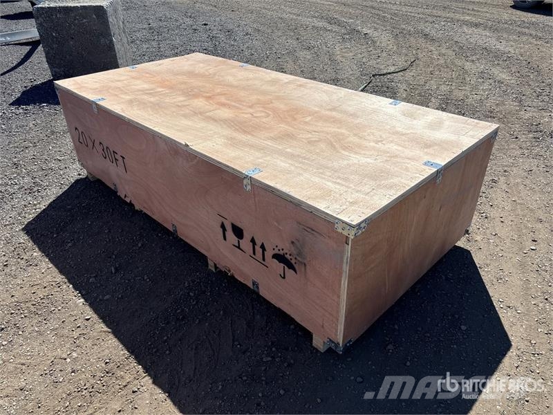  SKLP SK-ZP20 20 ft x 30 ft All-Steel Enclosed Carp Ocelové rámové budovy