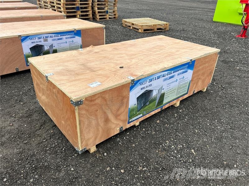 SKLP SK-ZP20 20 ft x 30 ft All-Steel Enclosed Carp Teraskonstruktsiooniga ehitised