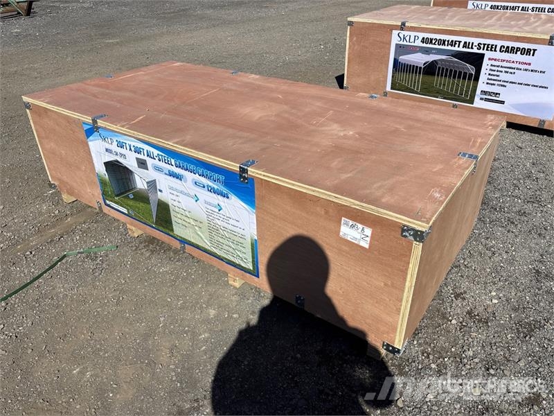 SKLP SK-ZP20 20 ft x 30 ft All-Steel Enclosed Carp Stalen constructies