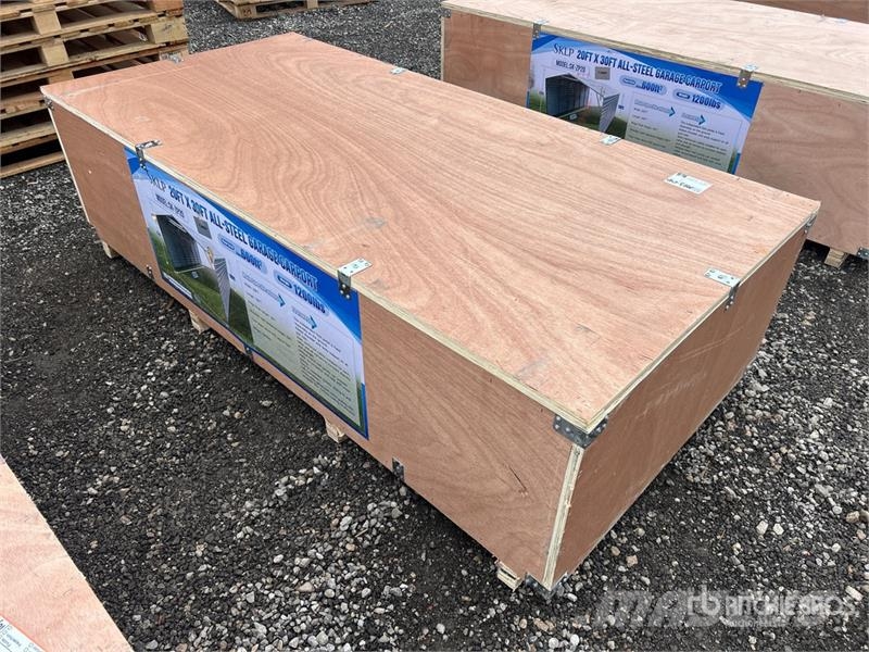 SKLP SK-ZP20 20 ft x 30 ft All-Steel Garage Carpor Steel frame buildings