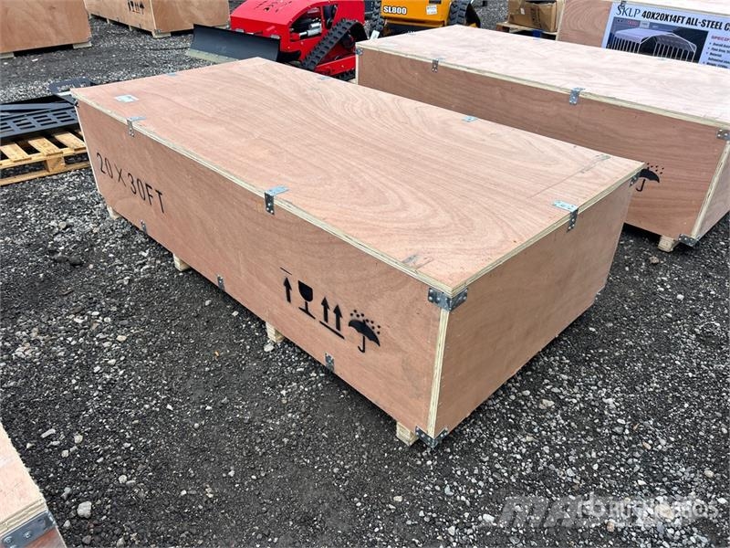 SKLP SK-ZP20 20 ft x 30 ft All-Steel Garage Carpor Steel frame buildings