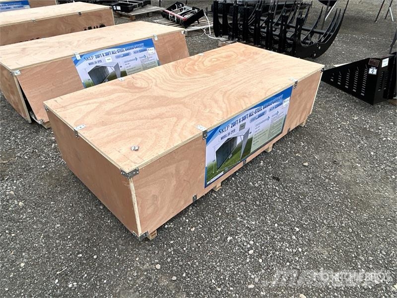  SKLP SK-ZP20 20 ft x 30 ft All-Steel Garage Carpor Steel frame buildings