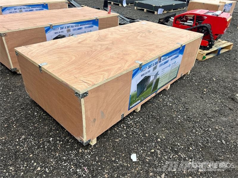  SKLP SK-ZP20 20 ft x 30 ft All-Steel Enclosed Carp Steel frame buildings