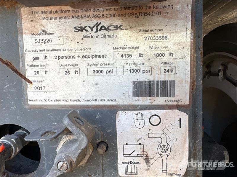 SkyJack SJ 3226 Electric Scissor Lift Škarjaste dvižne ploščadi