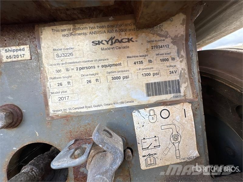 SkyJack SJ 3226 Electric Scissor Lift Scheren-Arbeitsbühnen