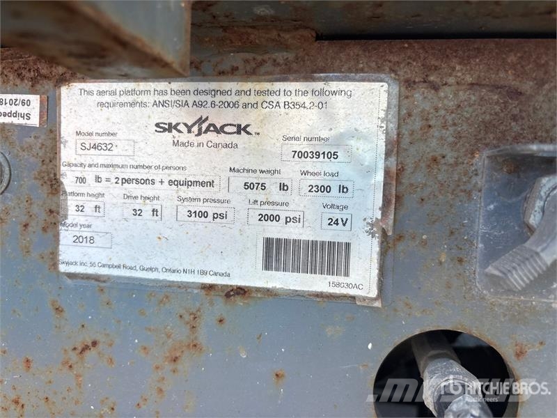 SkyJack SJ4632 Electric Scissor Lift Ανυψωτήρες ψαλιδωτής άρθρωσης