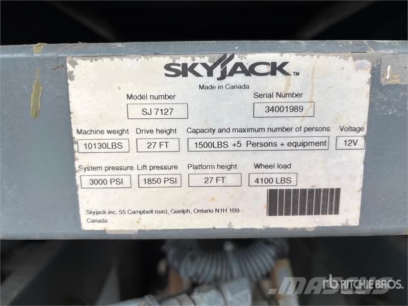 SkyJack SJ7127 RT Ножични работни платформи