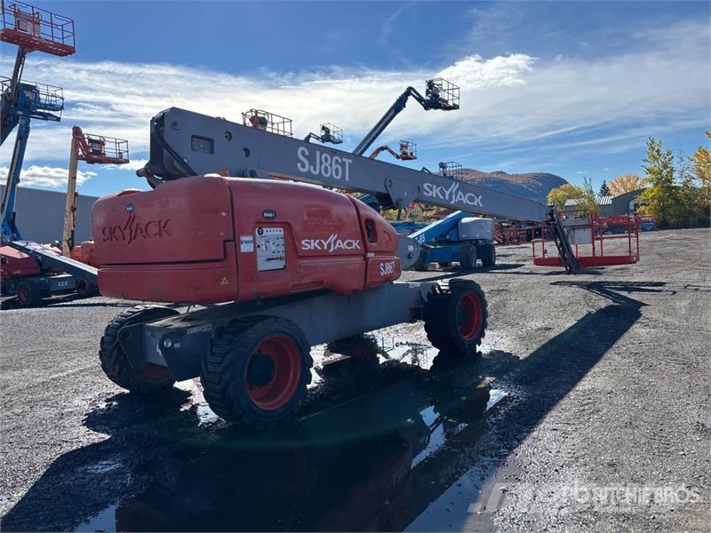 SkyJack SJ86T 4WD Diesel Telescopic Boom Lift Teleskop bomliftar