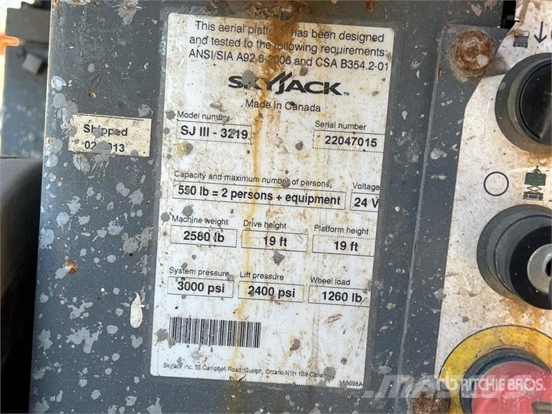 SkyJack SJII3219 Electric Scissor Lift Škaraste platforme