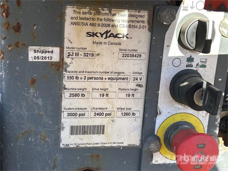 SkyJack SJIII3219 Škaraste platforme
