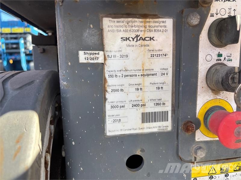 SkyJack SJIII3219 Šķerveida pacēlāji