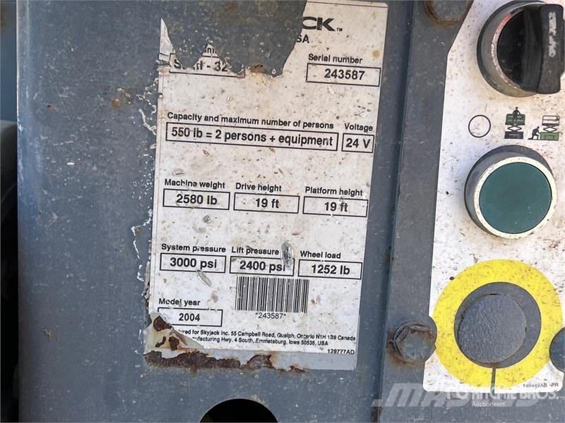 SkyJack SJIII3219 Škaraste platforme