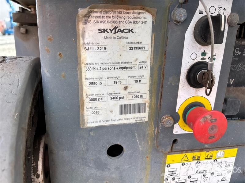 SkyJack SJIII3219 Electric Scissor Lift Käärtõstukid