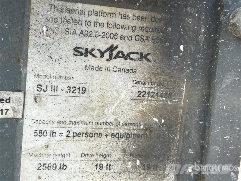 SkyJack SJIII3219 Electric Scissor Lift Škaraste platforme