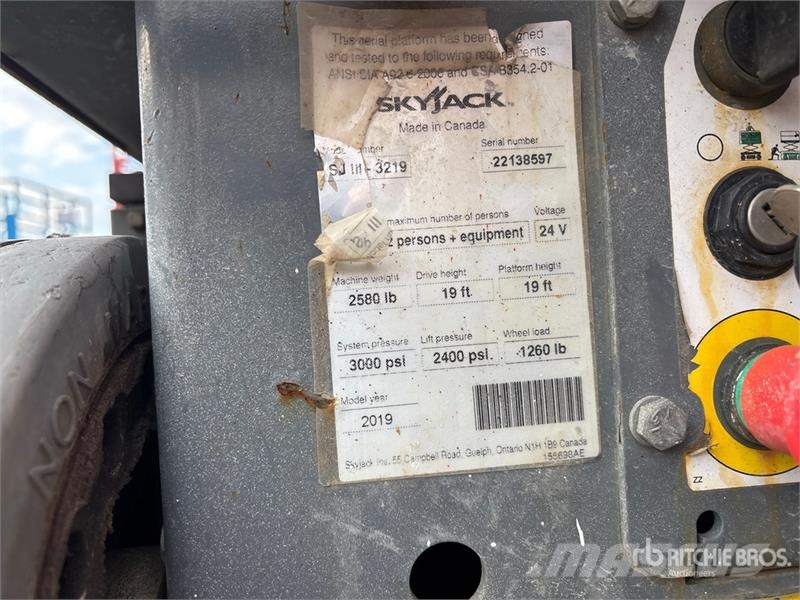 SkyJack SJIII3219 Electric Scissor Lift Scheren-Arbeitsbühnen