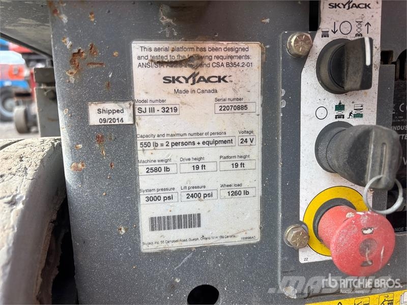 SkyJack SJIII3219 Electric Scissor Lift Šķerveida pacēlāji