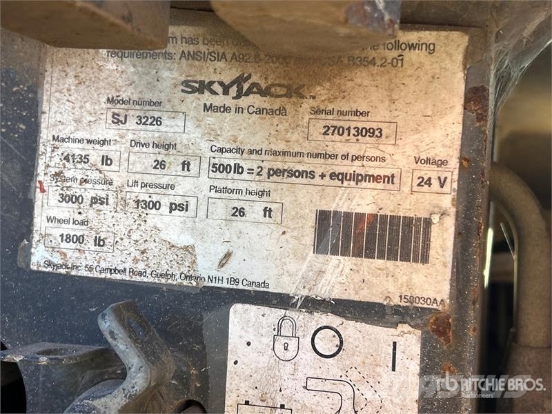 SkyJack SJIII3226 Electric Scissor Lift Nůžková zvedací plošina