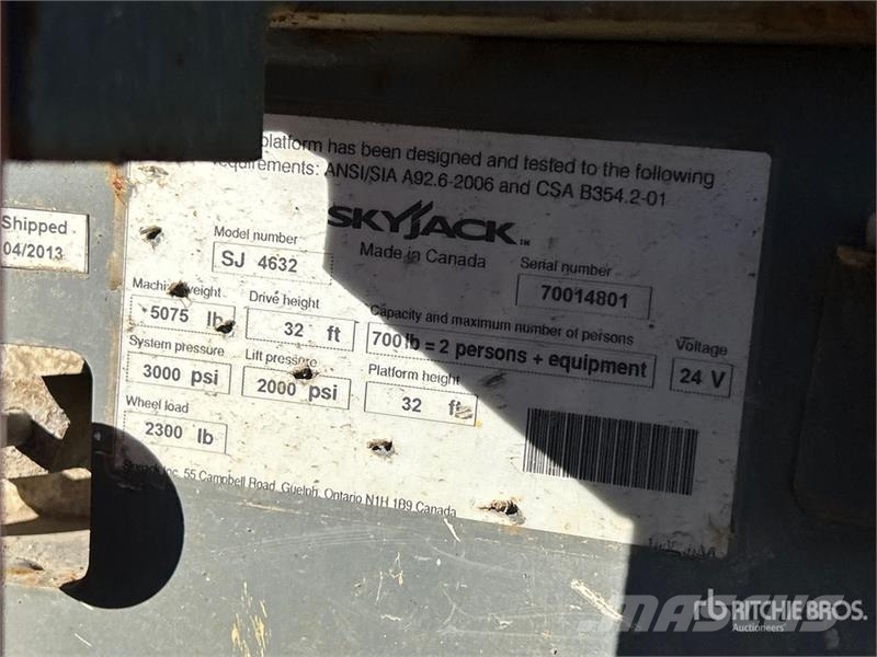 SkyJack SJIII4632 Electric Scissor Lift Ollós emelők