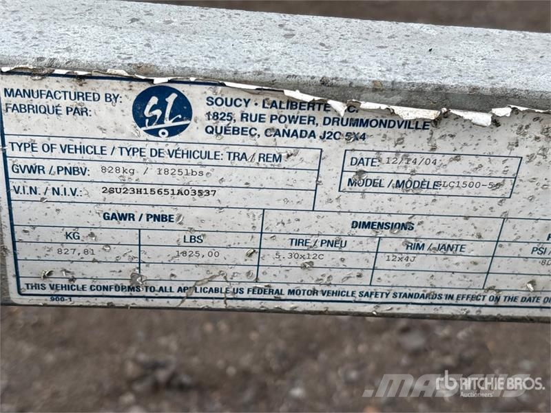 SL C1500-50 19 ft S/A Boat Trailer Maszyny budowlane - Inne
