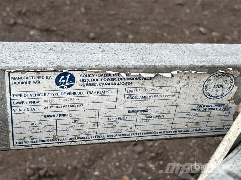 SL C1500-50 19 ft S/A Boat Trailer Maszyny budowlane - Inne