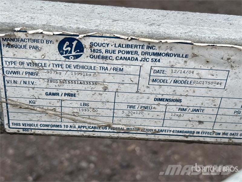 SL C1750-44 12 ft S/A Boat Trailer Maszyny budowlane - Inne