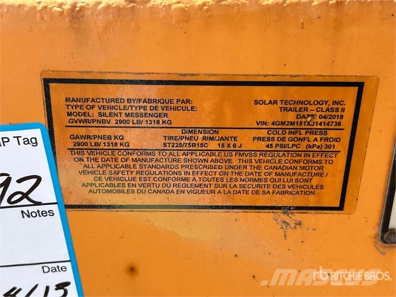 SOLAR TECH SM-MB-1548 Solar Message Board أخرى