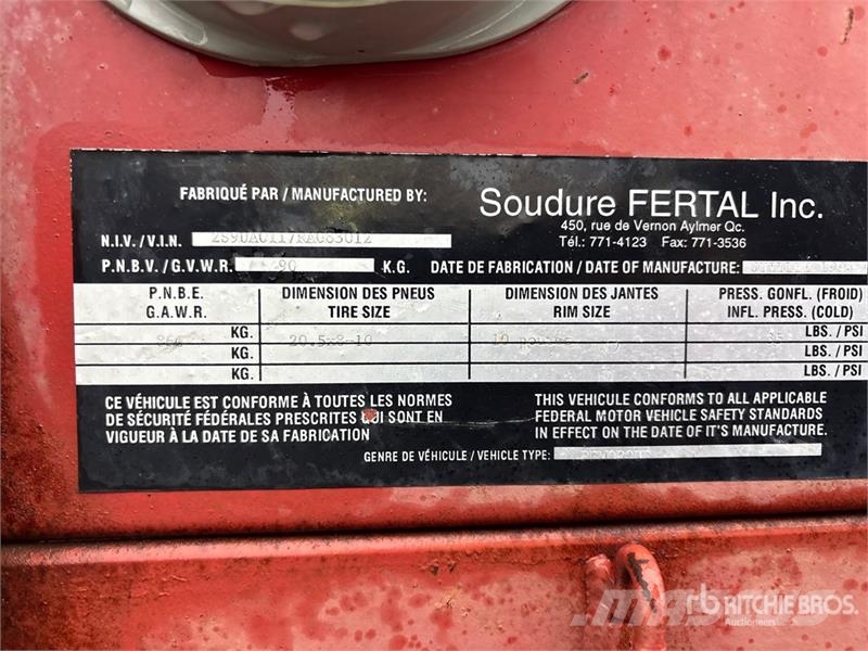 Soudure Fertal Utility Trailer Other trailers