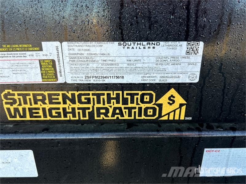  Southland SL610-10K 10 ft T/A Dump Utility Trailer Kiper prikolice