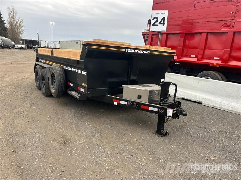  Southland SL714-16K 14 ft T/A Dump Utility Trailer Самоскиди