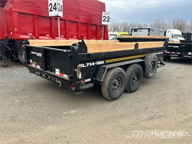  Southland SL714-16K 14 ft T/A Dump Utility Trailer Самоскиди