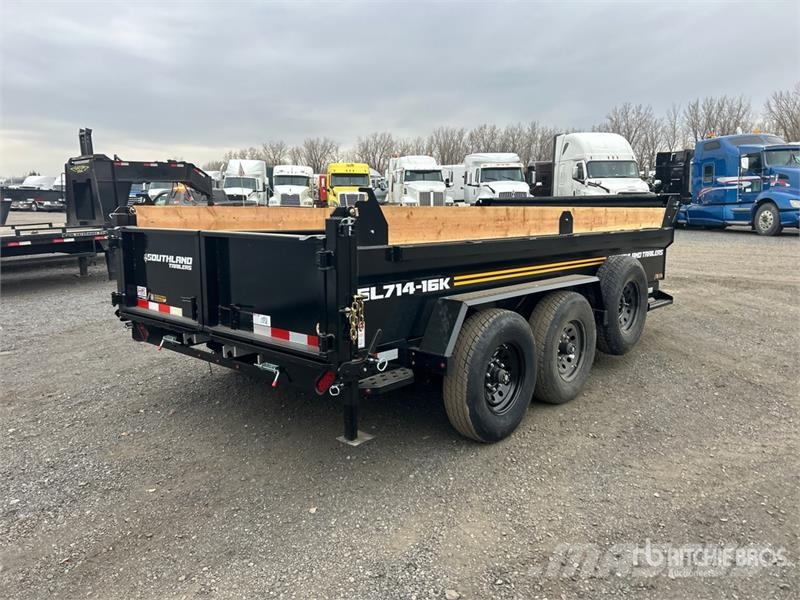 Southland SL714-16K 14 ft T/A Dump Utility Trailer Самоскиди