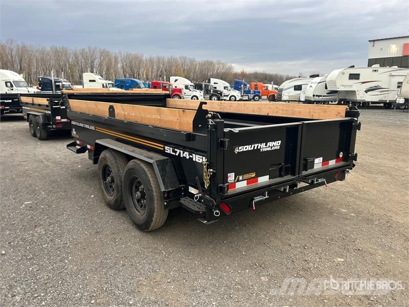  Southland SL714-16K 14 ft T/A Dump Utility Trailer Самоскиди