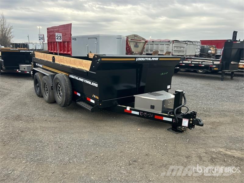  Southland SL714-16K 14 ft T/A Dump Utility Trailer Самоскиди