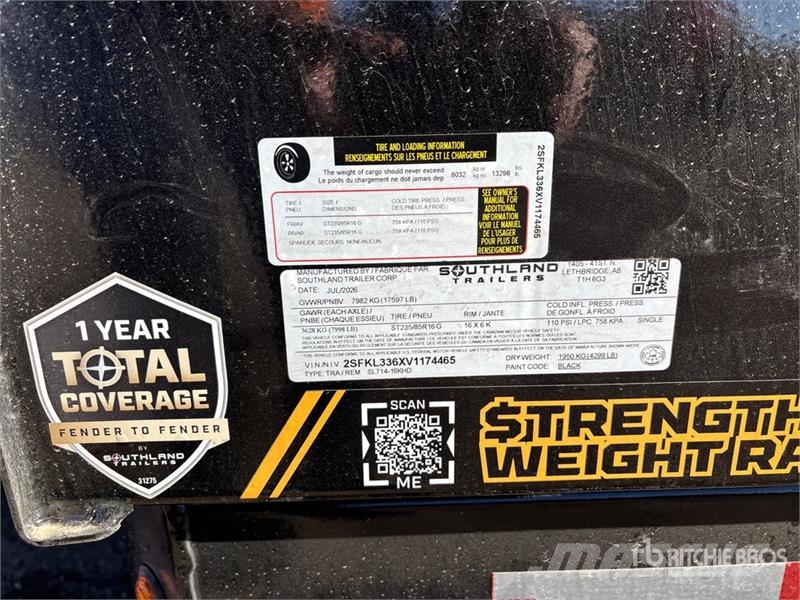 Southland SL714-16KHD 14 ft T/A Dump Utility Trail Самоскиди