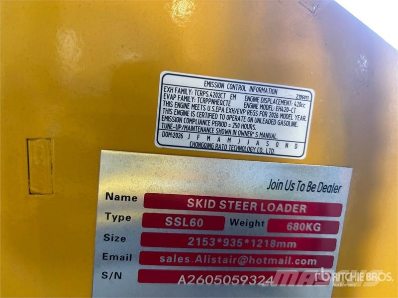  SSL60 Mini Compact Track Loader (Unused) Minilæsser - skridstyret