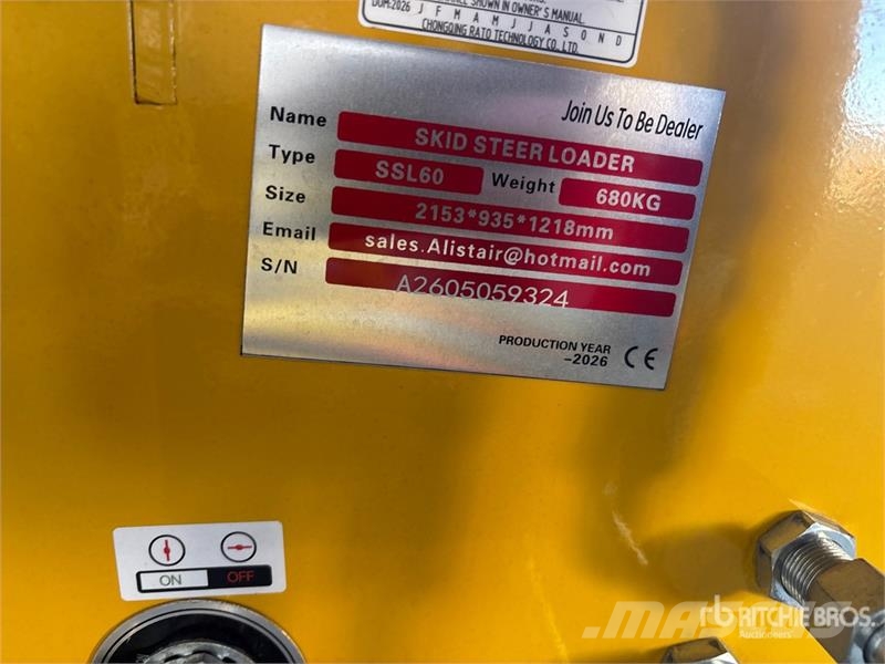  SSL60 Mini Compact Track Loader (Unused) Minilæsser - skridstyret