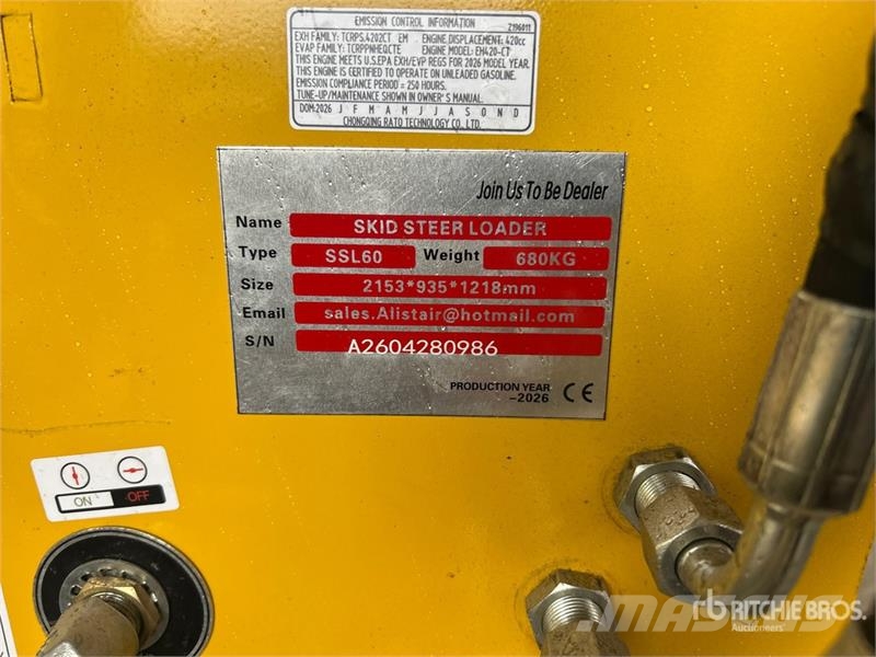  SSL60 Mini Compact Track Loader (Unused) لوادر انزلاقية التوجيه